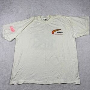 Vintage Yamaha YZ Warriors Murina T-Shirt Mens XXL Cream Motocross Racing USA